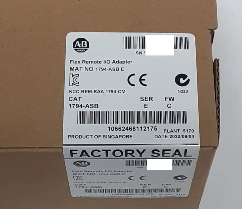 1794 ASB Series E Allen Bradley Remote I/O Adapter