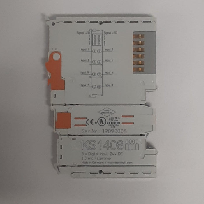 KS1408 Beckhoff  8-Channel Digital 24VDC Input Terminal