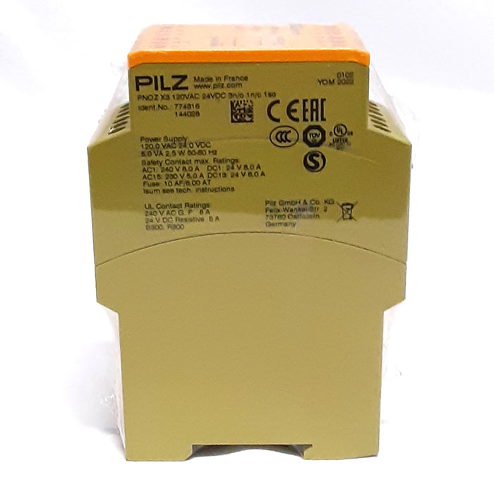 774316 Pilz Pilz PNOZ X3 120VAC Safety Relay